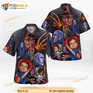 Halloween Horror Night Movies 3D Funny Hawaiian Shirt