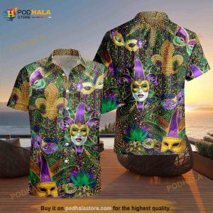 Happy Mardi Gras Unisex Hawaii Shirts