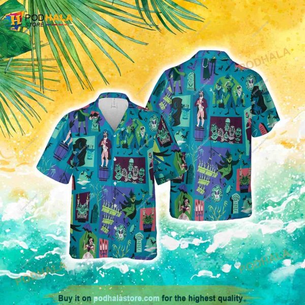 Haunted Mansion Hawaiian 3d Shirt