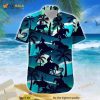 Hawaiian Aloha Shirts Reining Horse Blue Palm Hawaiian Shirt