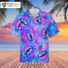 Hippie Neon Mushrooms Psychedelic Hallucination Summer Mushroom Hawaiian Shirt