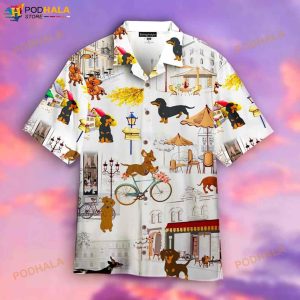 Home Is Where Dachshund 3D Funny Hawaiian Shirt