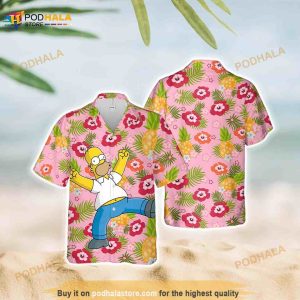 Homer-simpson Funny Hawaiian Shirt