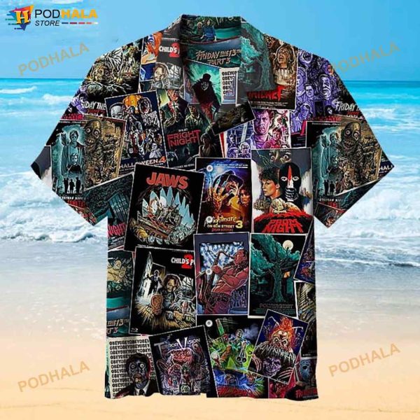 Horror Movie Characters 3D Funny Hawaiian Shirt