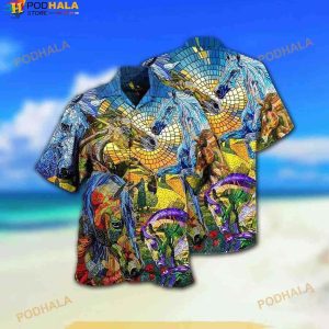 Horse Abstract Style Hawaiian Shirt