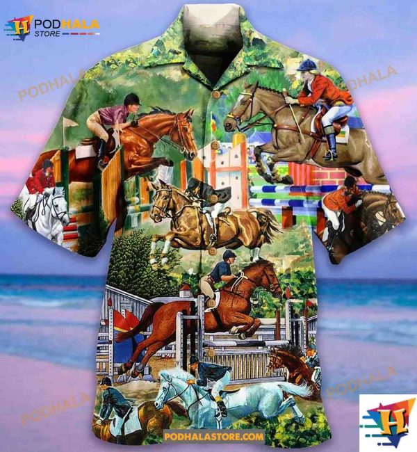 Horse And Human Funny Hawaiian Shirt