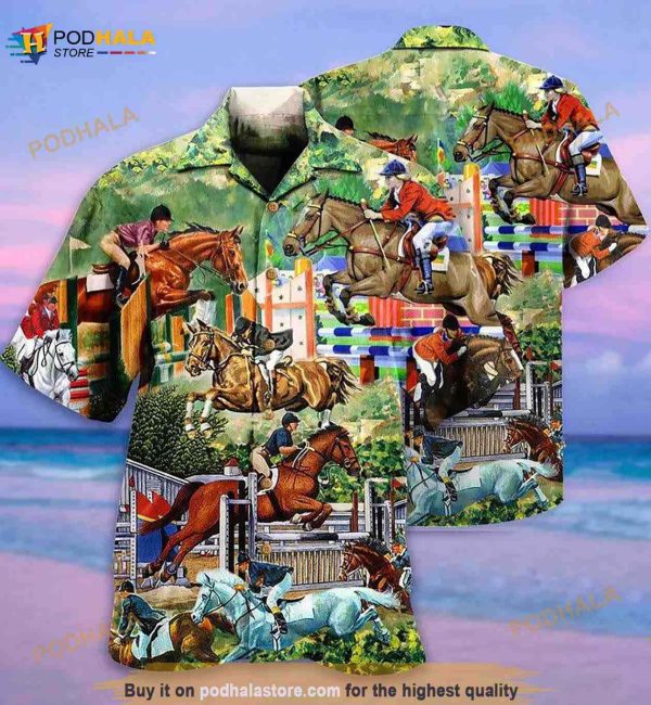 Horse And Human Hawaiian Shirt