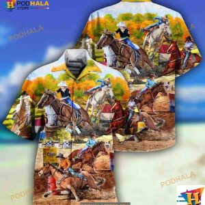 Horse Barrel Racing Ride It Like You Stole It Hawaiian Shirt