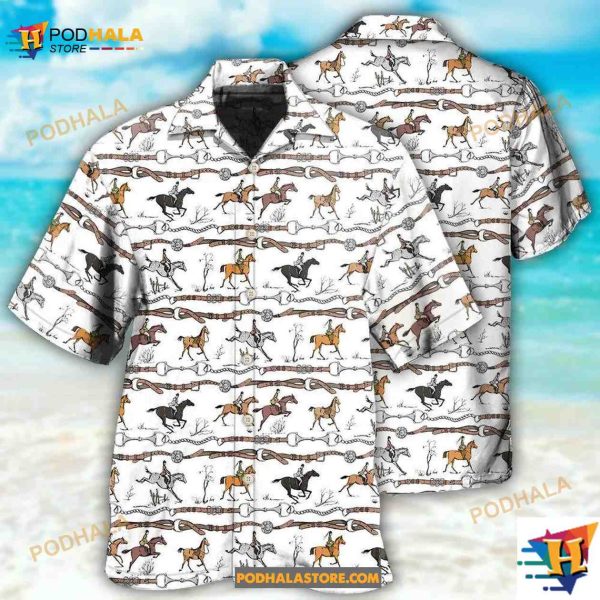 Horse Beautiful Jumping Hawaiian Shirt