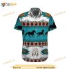 Horse Blue Amazing Design Unisex Hawaiian Shirt