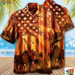 Horse Born To Ride Hawaiian Shirt