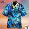 Horse Face Blue Light Cool Art Style Hawaiian Shirt