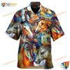 Horse Face Colorful Cool Art Style Hawaiian Shirt