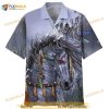 Horse Hawaiian Shirt Native Horse In The Wood Grey Hawaii Aloha Shirt