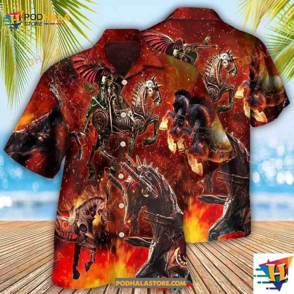 Horse Knight Horse Armor Hawaiian Shirt