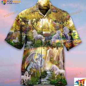 Horse Mysterious Paradise Hawaiian Shirt