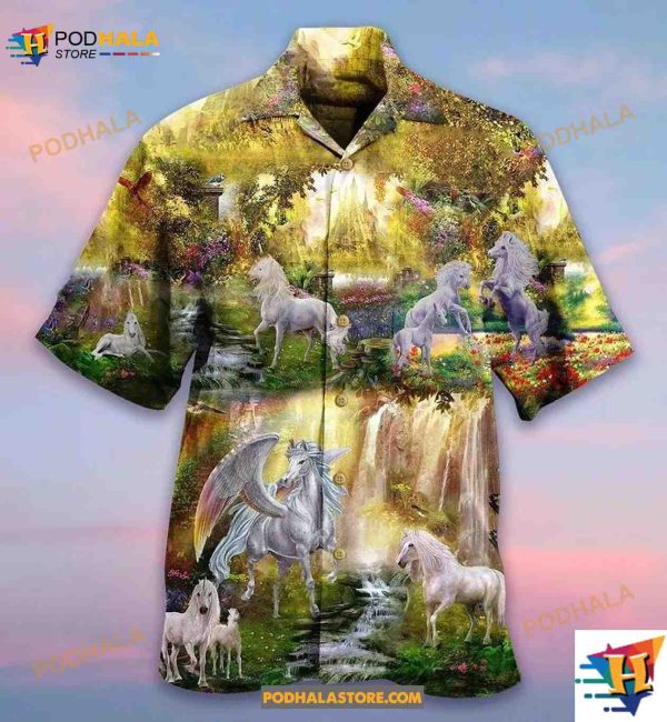 Horse Mysterious Paradise Hawaiian Shirt