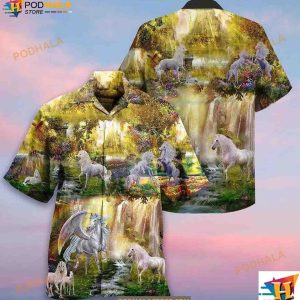 Horse Mysterious Paradise Hawaiian Shirt