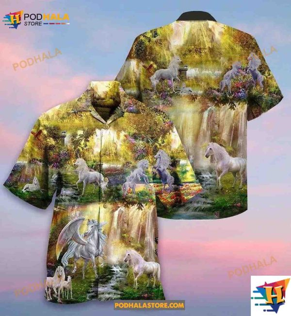 Horse Mysterious Paradise Hawaiian Shirt