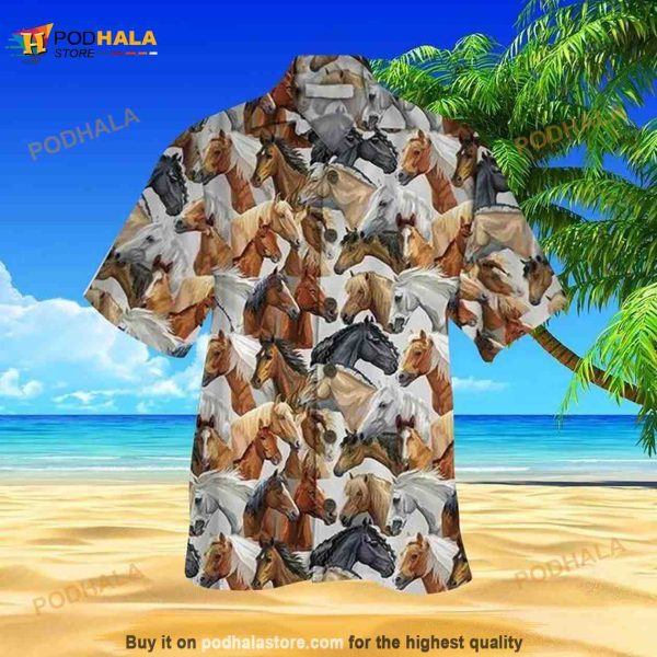 Horse Pattern Hawaiian Shirt