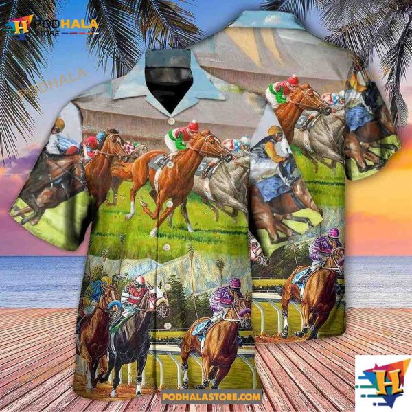 Horse Racing Don’t Look Back Hawaiian Shirt