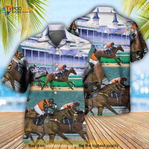 Horse Racing So Cool Hawaiian Shirt