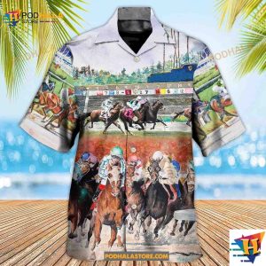 Horse Racing Wild Power Hawaiian Shirt