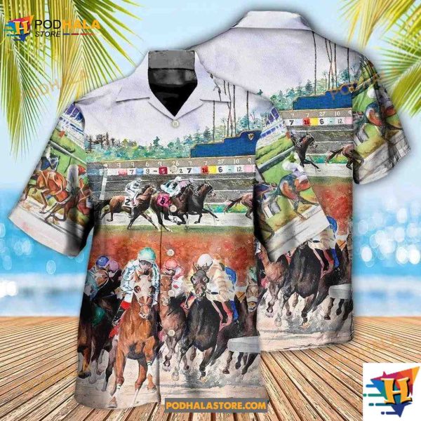 Horse Racing Wild Power Hawaiian Shirt