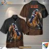 Horse Riding Horse Leather Style For Geoff Hawaiian Shirt