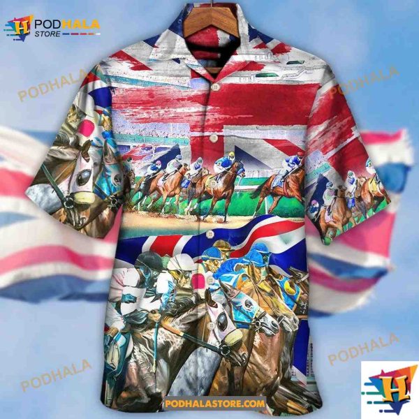 Horse United Kingdom Horse Racing Amazing Seat Lover Hawaiian Shirt