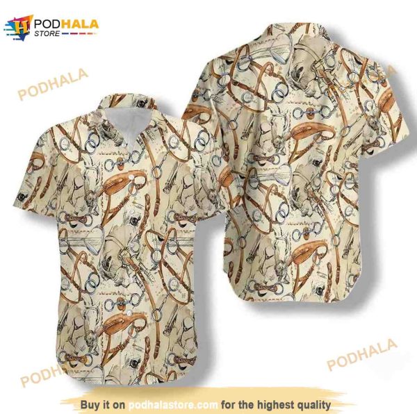 Horse Watercolor Shirt For Men Hawaiian Shirt