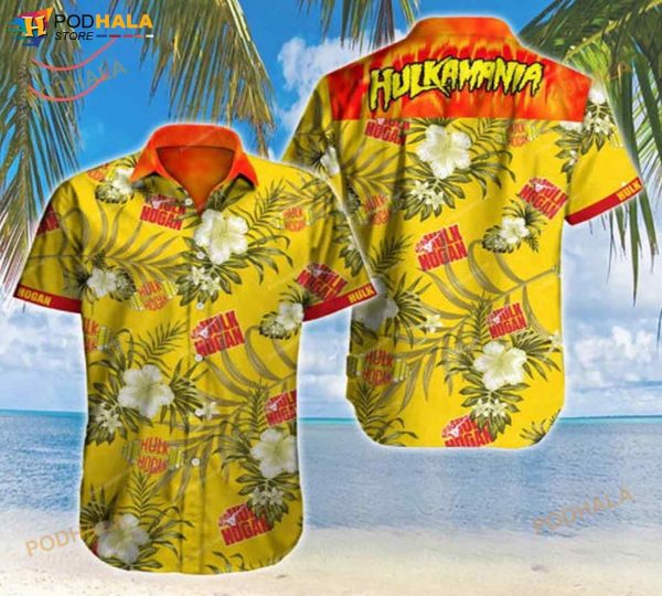 Hulk Hogan 3D Funny Hawaiian Shirt Summer Button Up