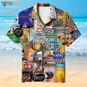 I Love Texas 3D Funny Hawaiian Shirt