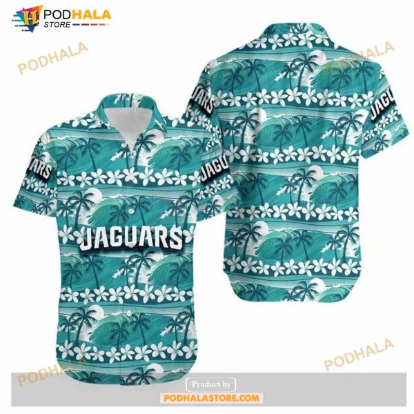 Jacksonville Jaguars Coconut Trees NFL Gift For Fan Hawaii Shirt