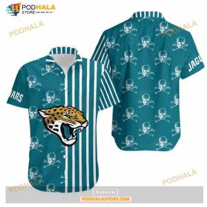 Jacksonville Jaguars Stripes And Skull Hawaii Shirt Summer Collection