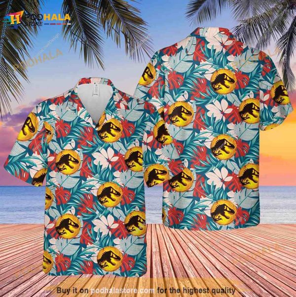 Jurassic World Summer Funny Hawaiian Shirt