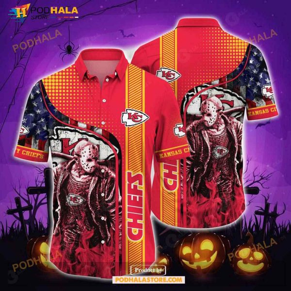 Kansas City Chiefs Halloween Aloha Shirt Halloween Hawaiian Shirt For Men Women