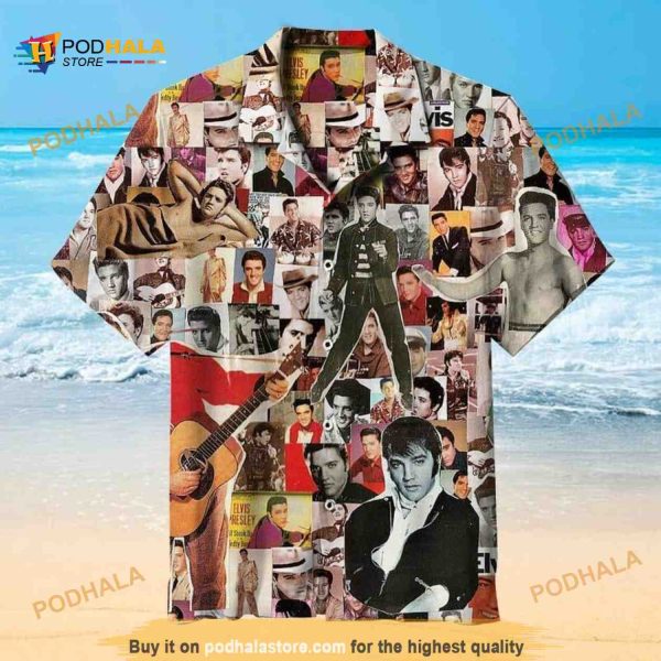 King Of Rock And Roll Elvis Presley Hawaiian Shirt Movie Poster