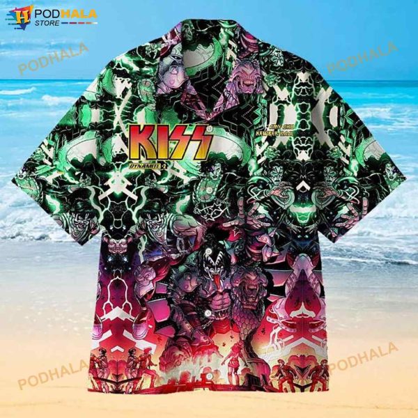 Kiss Comics 3D Funny Hawaiian Shirt