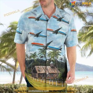 Klm Boeing 777-300 Special Scheme Hawaiian Shirt For Men And Women