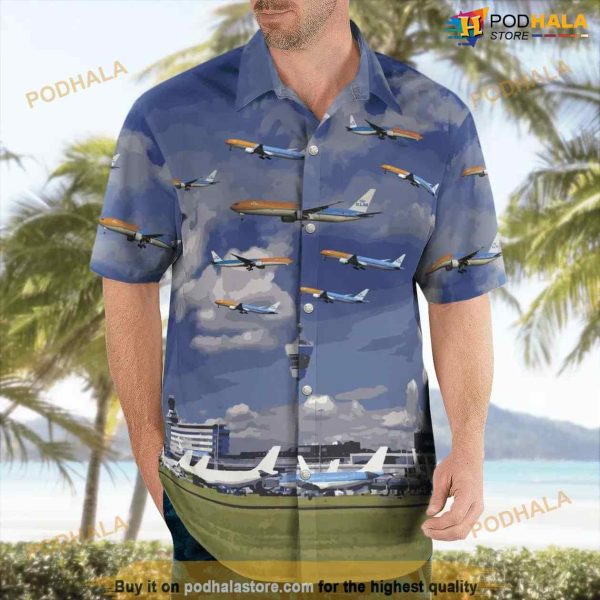 Klm Boeing 777 Orange Pride Livery Hawaiian Shirt Outfit