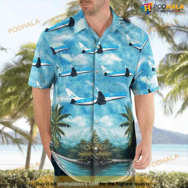 Klm – Royal Dutch Airlines Boeing 737-8k2 Hawaiian Shirt