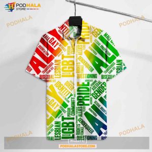 LGBT Pride Straight Ally Rainbow Colors Funny Hawaiian Shirt