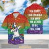 LGBT Unicorn I Am Who I Meant To Be This Is Me Funny Hawaiian Shirt