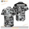 Las Vegas Raiders NFL Football Hawaiian Graphic Print Shirt Sleeve