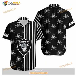 Las Vegas Raiders Stripes And Skull Hawaii Shirt Summers