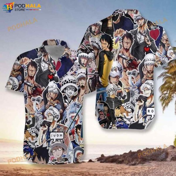 Law One Piece 3D Funny Hawaiian Shirt