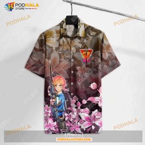 Legend Of Zelda Shirt Flower Link Hyrule’s Warrior Funny Hawaiian Shirt