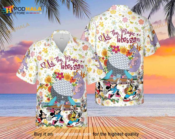 Let The Magic Blossom Disney Epcot Flower And Garden Festival Funny Hawaiian Shirt