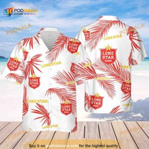 Lone Star Palm Leaves Pattern Hawaiian Shirt Beach Lovers Gift